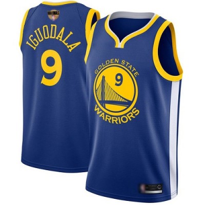 Nike Golden State Warriors #9 Andre Iguodala Blue 2019 Finals Bound Youth NBA Swingman Icon Edition Jersey